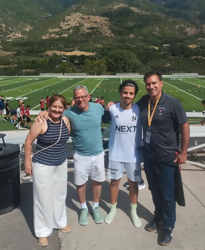 João Lucas com a família