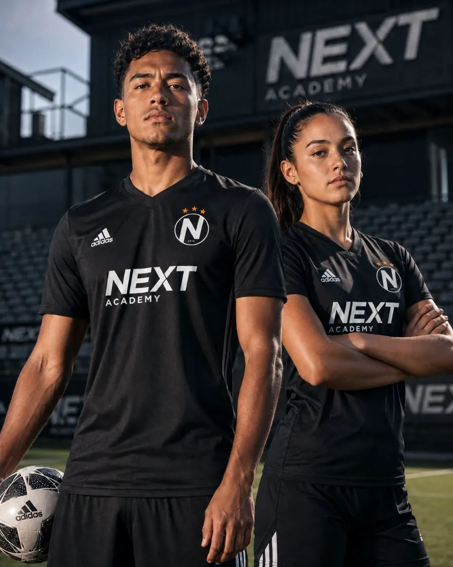 Atletas NEXT Academy — masculino e feminino